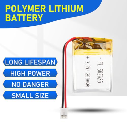 502025 3.7V Lipo Battery 200mAh 502025 Rechargeable Lithium - size: 502025 200mAh
