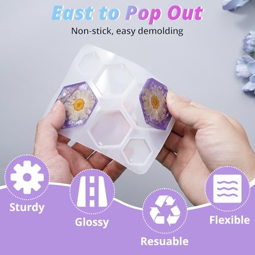 LET'S RESIN Earring Resin Molds, 171Pcs Jewelry Making Kit - color: Geometric Earring Molds