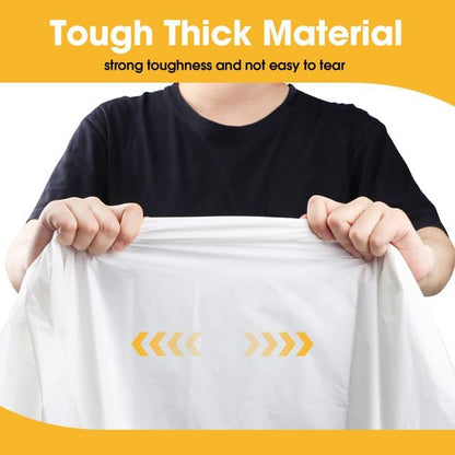 Niuara White Plastic Table Cloth Disposable, 4 Pack, 84 in - color: White, size: 84" Round - 4 Packs
