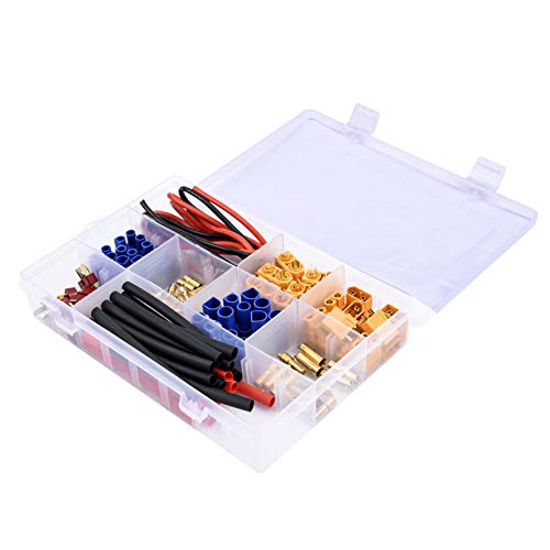 Readytosky XT60/XT90/EC3/EC5/T-Plug Male&Female Connector Adapters Kit