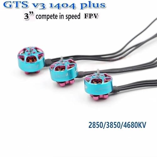 SmooX GTS V3 1404 Plus 2850KV 3850KV 4680KV 3-6S Lipo Brushless Motor Compatibility for RCINPOWER Motors 3-4inch FPV RC Drone FPV Quadcopter (1PC 1404 4680KV) - style: 1PC 1404 4680KV
