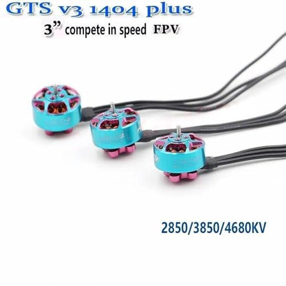 SmooX GTS V3 1404 Plus 2850KV 3850KV 4680KV 3-6S Lipo Brushless Motor Compatibility for RCINPOWER Motors 3-4inch FPV RC Drone FPV Quadcopter (1PC 1404 4680KV) - style: 1PC 1404 4680KV