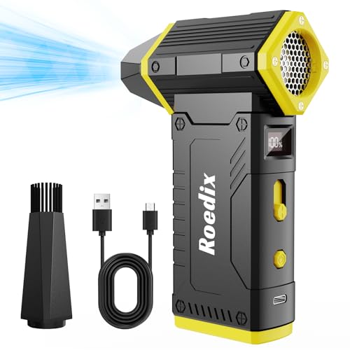 Roedix Compressed Air Duster Canned, 10000mAh 210000RPM 8-Gear Air Blower