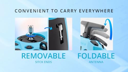 RadioMaster Pocket Crush ELRS Portable Remote Controller Hall Gimbal EdgeTX Built in LED Light Mode 2 (Blue) - color: Blue