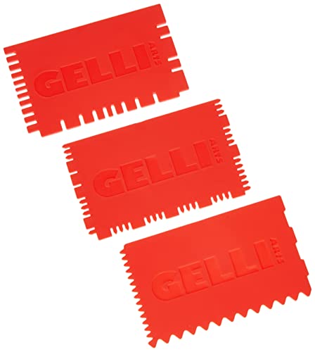 Gelli Arts Mini Printing Tools Set 3, Synthetic Material, Red, 19 x 10.1 x 0.6 cm