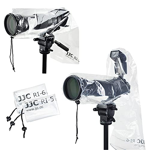1+1 Clear Camera Rain Cover w/Without Flash for Camera + Lens up to 18" - color: (2Pack)for Camera w/without Flash