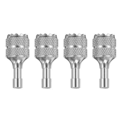 MECCANIXITY 2 Set Aluminum Controller Stick, Replacement Joystick Remote Controller Joystick Stick for Mini4 Pro Air3S Drone Remote Accessories, Silver - color: Silver