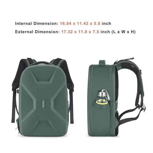 MOSISO Camera Backpack, DSLR/SLR/Mirrorless Photography Camera Bag - color: Emerald Green