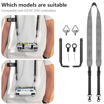 FPVtosky Balance Lanyard for DJI RC/RC 2 Controller, Lanyard Neck Strap for DJI Flip/Mini 5 Pro/Mini 4 Pro/Mini 3/Mini 3 Pro/Air 3S/Remote Controller Accessories [Not for RC pro]