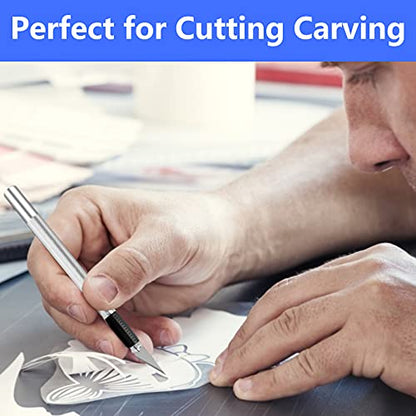 JETMORE 100 Pack Exacto Knife Blades #2, Craft Knife Blades for Art - size: #2