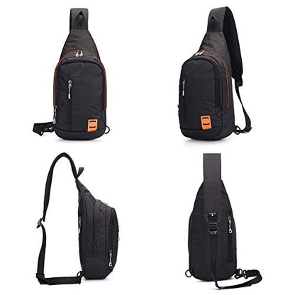Peicees Small Sling Backpack Waterproof Unisex Shoulder Bag Chest Crossbody Daypack - color: 2_blue, size: Small