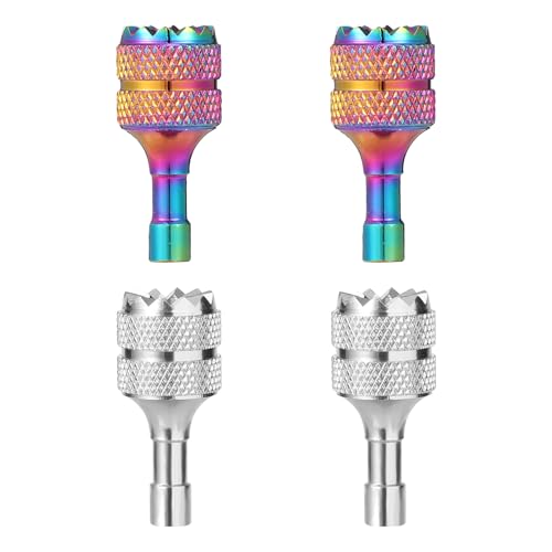 4pcs Mini Joystick Replacement Compatible with DJI Mini 3 Pro - color: Dazzling Color,silver