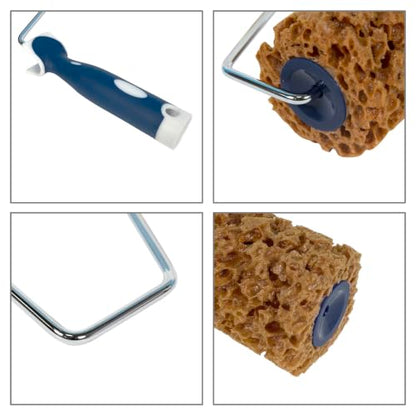 Hanroy 7" Sea Sponge Roller for Texture, Faux Finish Walls - color: M90ft