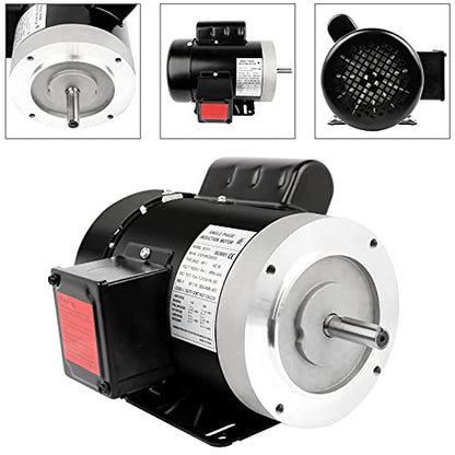 1HP General Electric Motor Single Phase 3450 RPM 115/230V 56C Frame CW/CCW - size: 1HP