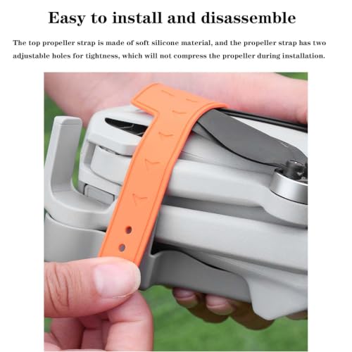 Propeller Holder for DJI Mini 3 / Mini 3 Pro, Prop Guard Strap Elastic Band Protector, Stabilizer Blades Fixator for RC Drone Accessories – Portable Storage & Travel Must-Have