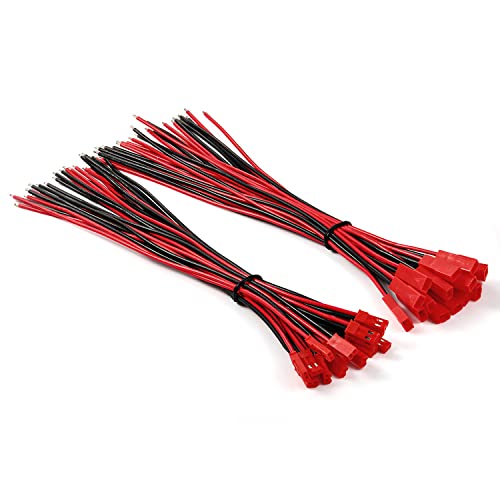 CHANZON 20AWG 15 Pairs Jst SYP 2.5 mm Pitch 2Pin Plug Connector 7.87 inch - color: SYP2.54mm, size: 20cm