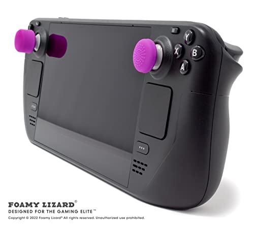 Foamy Lizard AceShot Raised Thumb Grips for Xbox One & Steamdeck, Purple - color: Purple