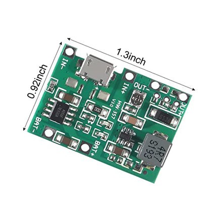 5pcs 18650 Lithium Li-ion Battery Charger Module+ 5pcs 18650 Battery Holder for 18650 Lithium Battery Fast Charging Boost Mobile Power Protection PCB Board