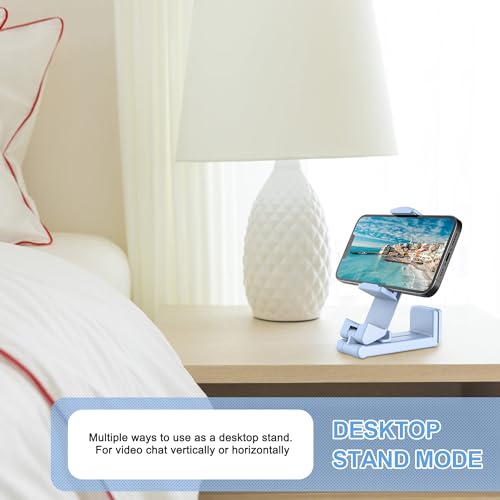 Perilogics Airplane Phone Holder Mount, Plane Travel Essentials - color: Blue / White