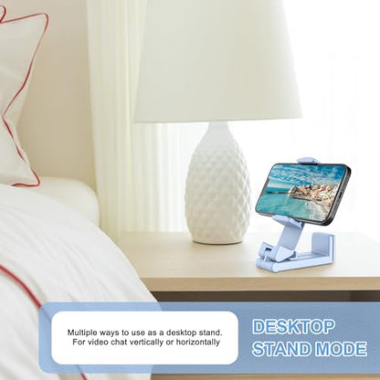 Perilogics Airplane Phone Holder Mount, Plane Travel Essentials - color: Blue / White