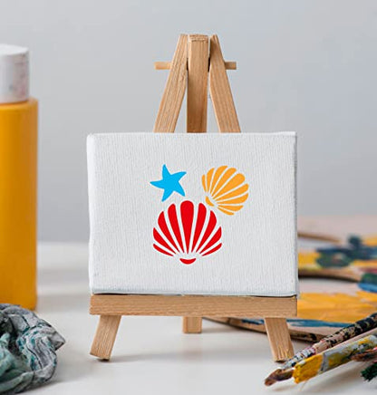 Sea Life Stencils for Kids, 64 Pcs 3 Inch for Cards Rocks Journals - color: Ocean