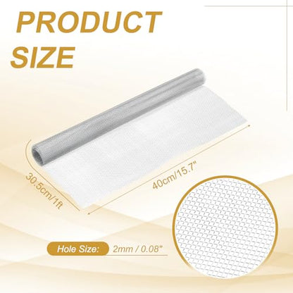 PATIKIL Sculpting Wire Mesh, 15.7" x 1ft Aluminum Wire Mesh Roll for Sculpting Modeling Arts Crafts Clay DIY Projects Model Train Scenery Jewelry Masks Home Decor Art, Silver - size: 15.7" x 1ft