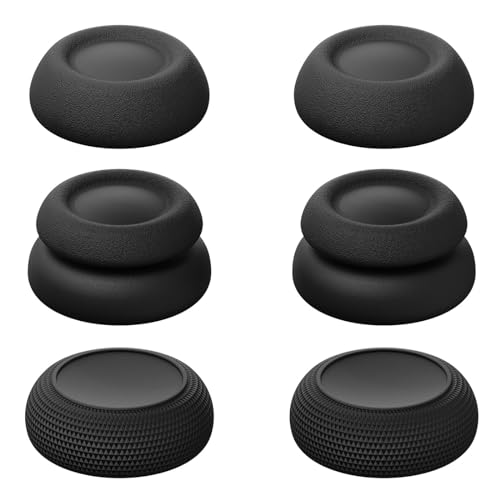 Savage Raven by Skull & Co. Thumb Grips Joystick Cap Analog Stick Cover for PlayStation Portal (Set of 6) - Black - color: Black
