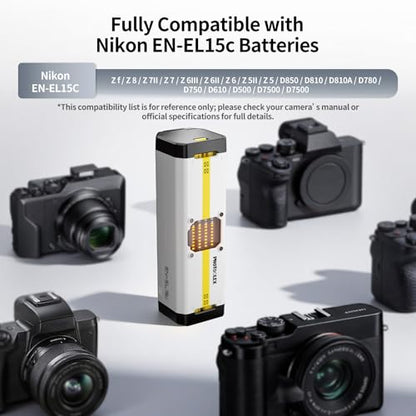 PHOTOOLEX BB4 4-Slot Battery Charger for EN-EL15C Batteries
