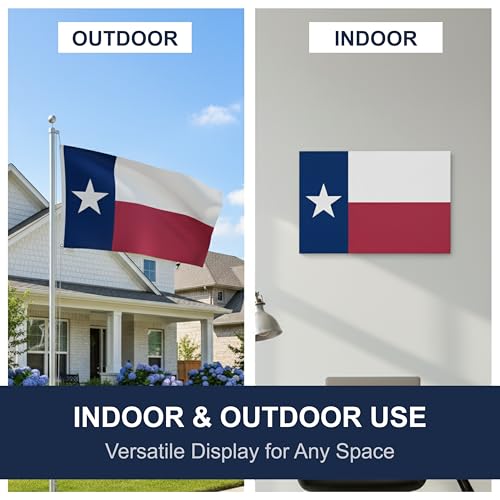 SSK® Texas Outdoor Flag - Large 3' x 5', Weather-Resistant Polyester - color: Texas