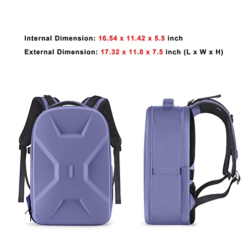MOSISO Camera Backpack, DSLR/SLR/Mirrorless Photography Camera Bag - color: Lavender Gray