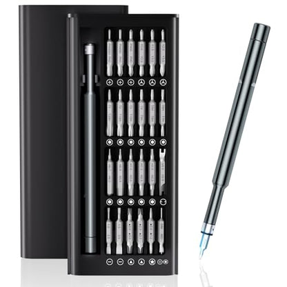 Small Precision Screwdriver Set,50 in 1 Pro Magnetic Mini Repair Tool Kit - color: 50 Iron Gray