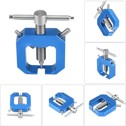 Mini Gear Pullers, RC Pinion Bearing Puller Stainless Steel Small Gear Puller Professional Tool Remover for RC Drift Wheels Motor Upgrade (Blue) - color: blue