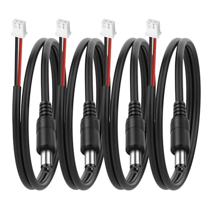 MEIRIYFA DC5521 Male to XH2.54 2Pin Terminal Power Cable 4Pcs