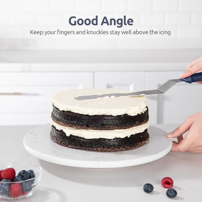 U-Taste Offset Icing Spatula Set, Cake Frosting Spreader, Midnight Blue - color: Midnight Blue (6", 8", 10")