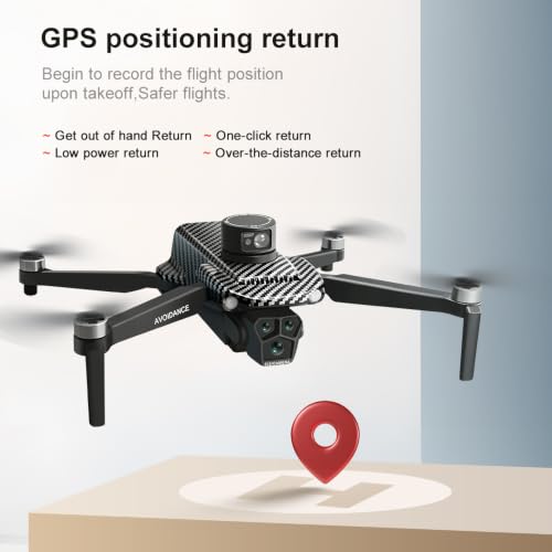 GPS Drone with 4K UHD EIS Camera for Adults, Foldable Quadcopter for Adults