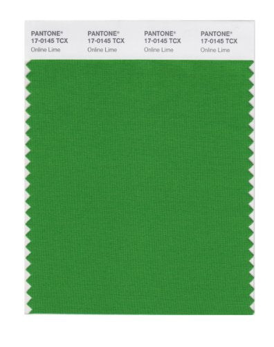 PANTONE SMART 17-0145X Color Swatch Card, Online Lime - color: Online Lime