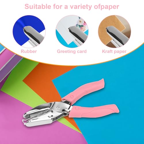 Rongon 1/16in & 1/8in Circle Shaped Hole Puncher, 2PCS Single Paper Punch - size: Small Circle & Middle Circle