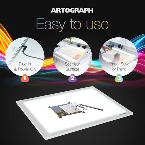 Artograph LightPad 940 LX Thin Dimmable LED Light Box, White, 17 x 12 Inch - size: 17" x 12"