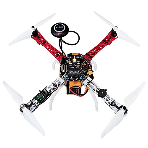 HAWK’S WORK F450 Drone Frame, 450 mm Quadcopter Frame Kits with Stands DIY Drone Kits to Bulit (Original version) - size: Original