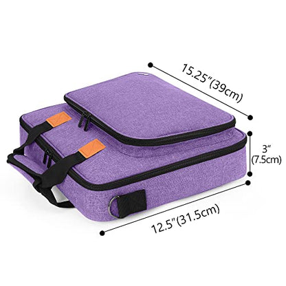 LUXJA Carrying Bag for A4 Light Pad and Diamond Painting Tools, Purple - color: Purple