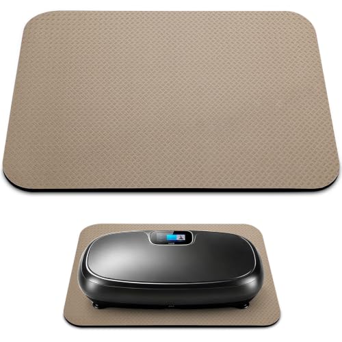 Non-Slip Vibration Plate Mat, Anti Vibration Pad for Vibration Board - size: 5MM Thick - Champagne Beige
