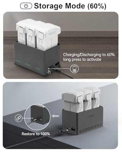 LKTOP 100W Parallel Charging Hub for DJI Mini 5/4/3 Pro - size: For Mini 4/3 Series, style: Hub