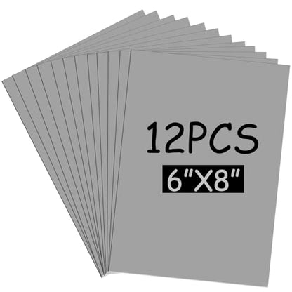 MotiMind 12 Pcs 6 x 8 Inch Linoleum Block Rubber Stamp Carving Blocks