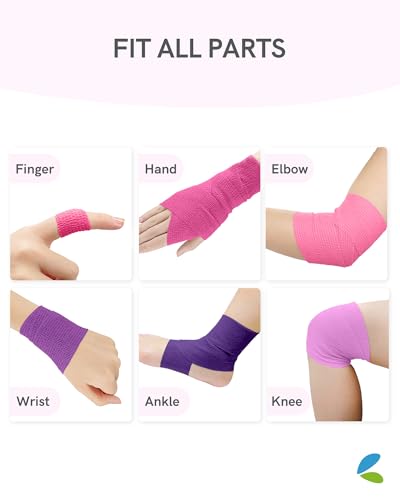 FriCARE Self Adhesive Bandage Wrap, Medical Tape in First Aid Kit - color: Sugar Bloom