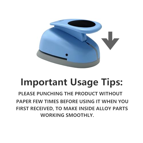 2‑Pcs Circle Hole Paper Punch Set, Puncher Cutting Diameter 3/4‑inch,1‑inch - size: 2 SMALL SIZE