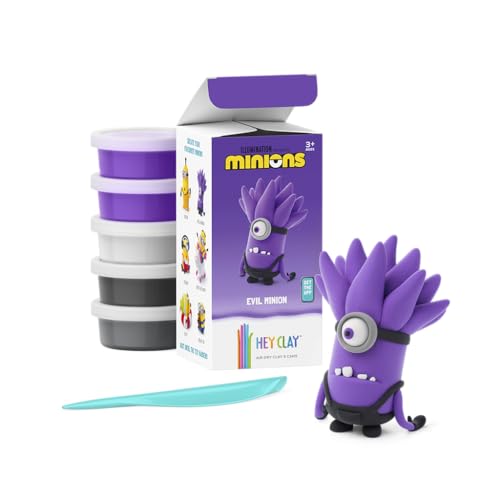 HEY CLAY Minions Modeling Air Dry Clay for Kids 4-8 Craft Kits for Kids