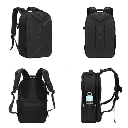 MOSISO Camera Backpack, Photography Camera Bag Waterproof Hardshell Case - color: Black