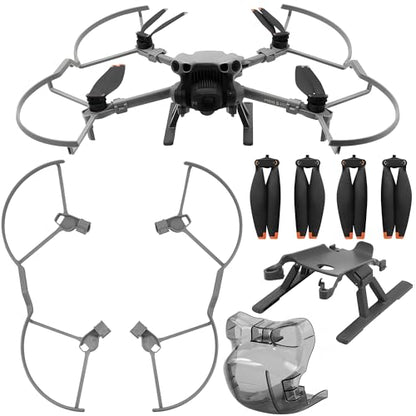 Mini 5 Pro Propeller Guard - 4 Pcs Accessories Set with Blades Landing Gear Foldable Extension Legs Lens Cover Gimbal Protector for DJI Mini 5 Pro Drone