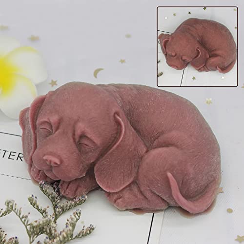 2Pcs Dog Silicone Soap Molds 3D Puppy Paw Bone Shape Silicone Fondant Mould Cute Dog Candle Soap Wax Epoxy Resin Mold Chocolate Candy Cake Baking Molds DIY Art Craft Cake Home Decor - color: 1pc Dog+1pc Paw Bone