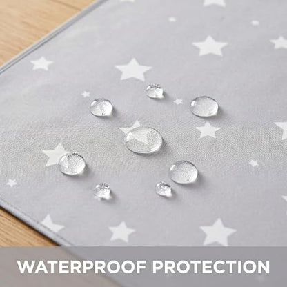 Splat Mat for Under High Chair, Waterproof Washable High Chair Floor Mat - color: Star
